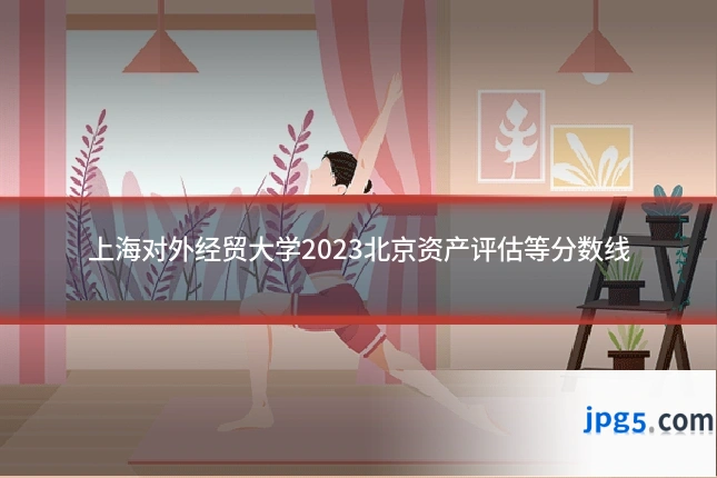 上海对外经贸大学2023北京资产评估等分数线