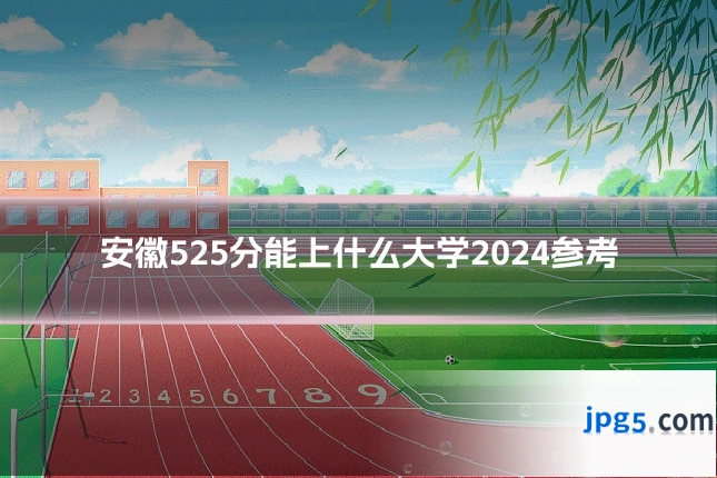安徽525分能上什么大学2024参考