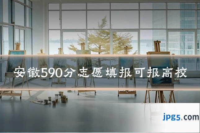 安徽590分志愿填报可报高校