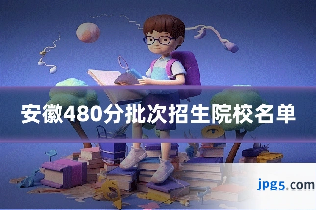 安徽480分批次招生院校名单