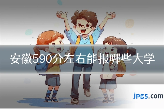安徽590分左右能报哪些大学