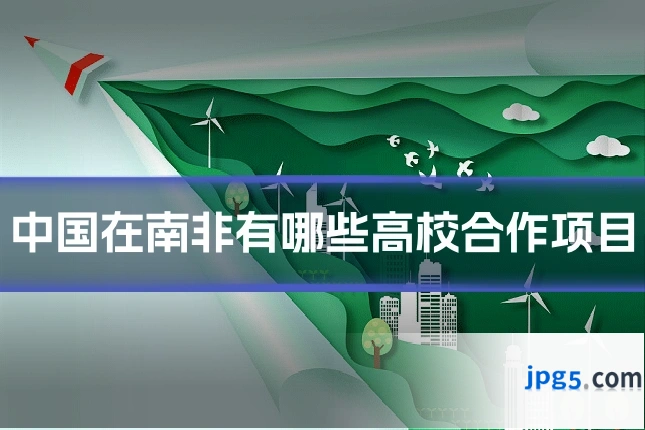 中国在南非有哪些高校合作项目