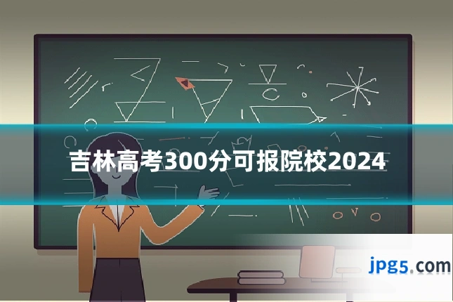 吉林高考300分可报院校2024