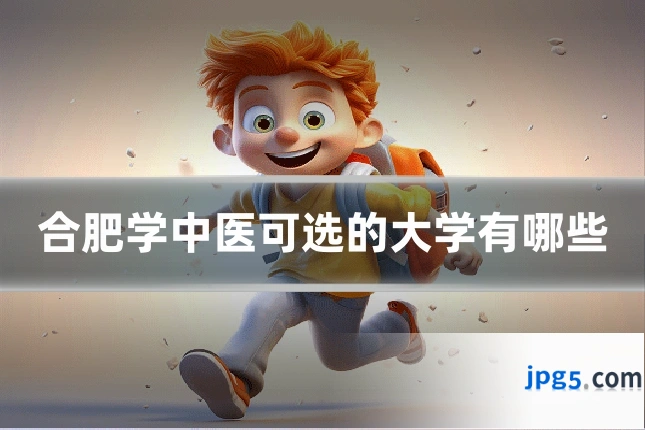 合肥学中医可选的大学有哪些