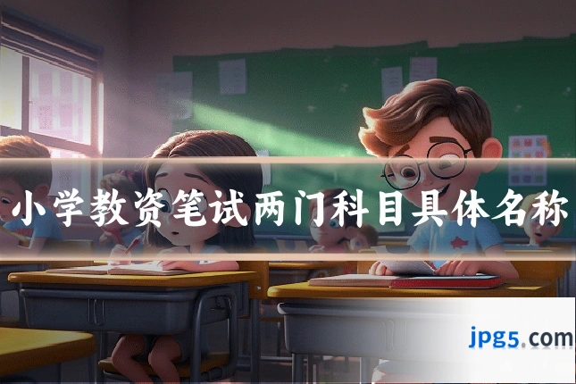 小学教资笔试两门科目具体名称