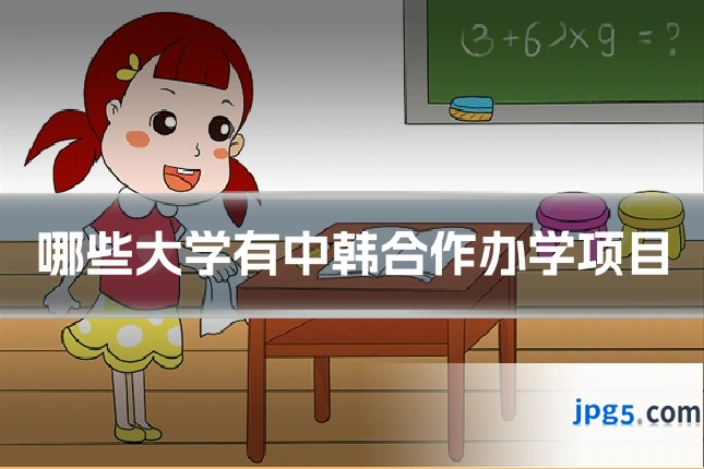 哪些大学有中韩合作办学项目