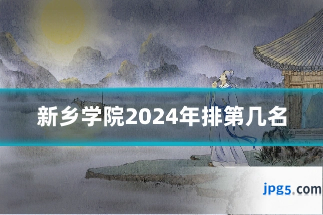新乡学院2024年排第几名