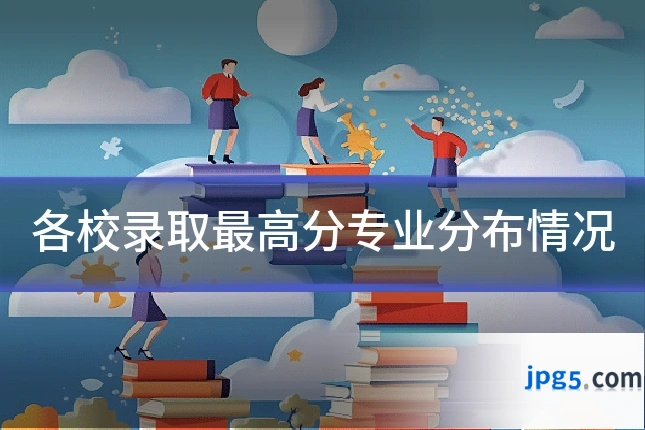 各校录取最高分专业分布情况
