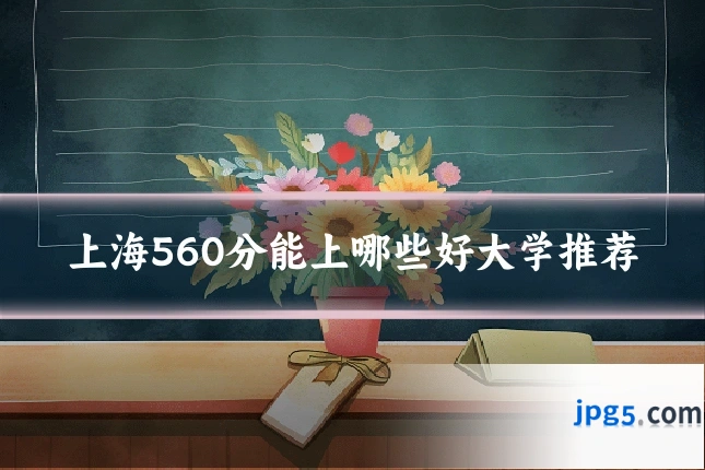 上海560分能上哪些好大学推荐