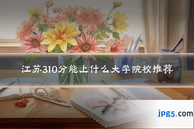 江苏310分能上什么大学院校推荐