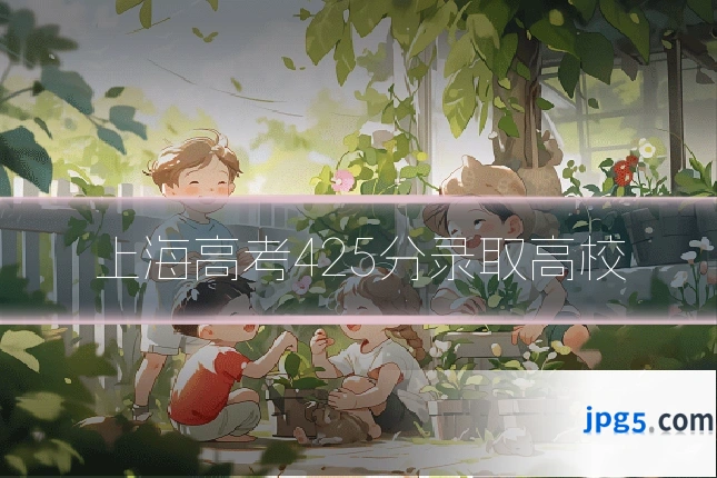 上海高考425分录取高校
