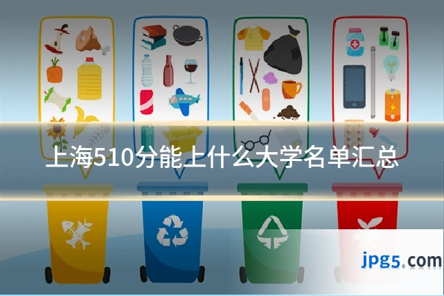 上海510分能上什么大学名单汇总