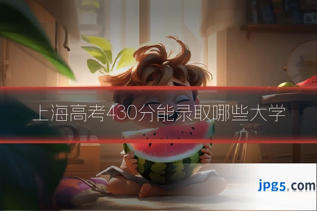 上海高考430分能录取哪些大学