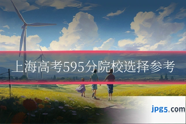 上海高考595分院校选择参考