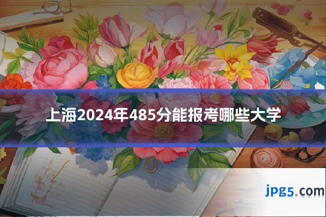 上海2024年485分能报考哪些大学