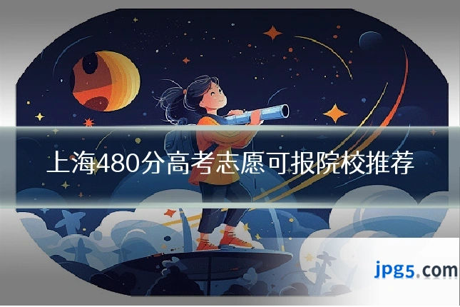 上海480分高考志愿可报院校推荐