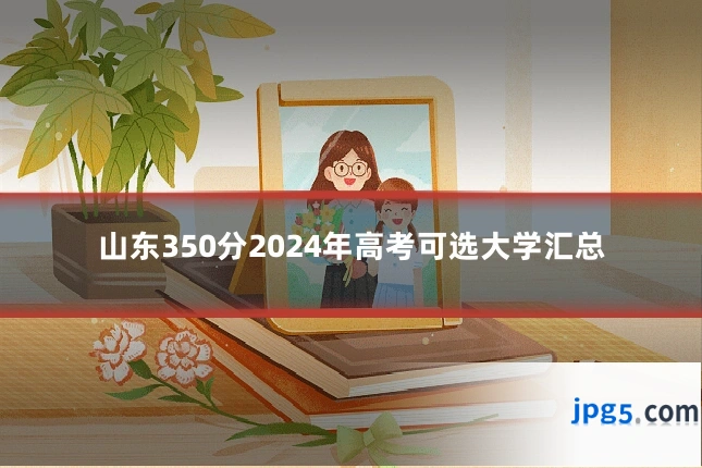 山东350分2024年高考可选大学汇总