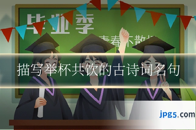 描写举杯共饮的古诗词名句