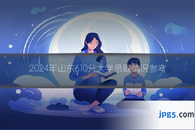 2024年山东610分大学录取情况参考