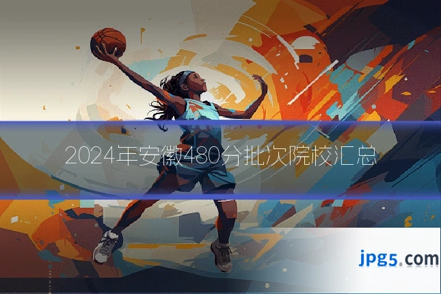 2024年安徽480分批次院校汇总