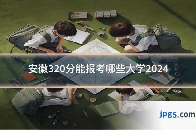 安徽320分能报考哪些大学2024