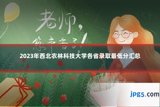 2023年西北农林科技大学各省录取最低分汇总