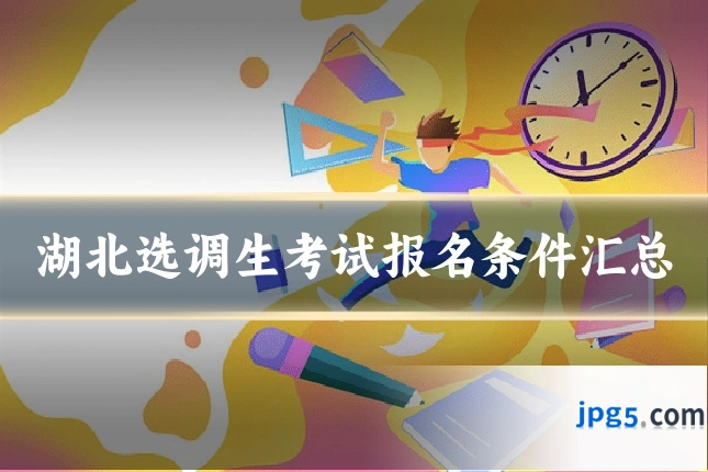 湖北选调生考试报名条件汇总