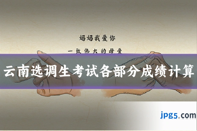 云南选调生考试各部分成绩计算