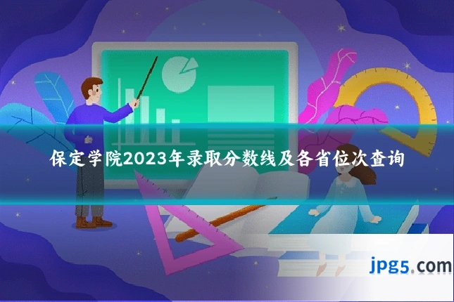 保定学院2023年录取分数线及各省位次查询