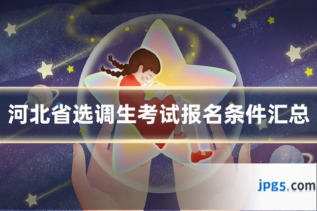河北省选调生考试报名条件汇总