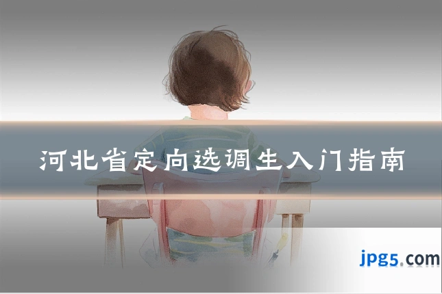 河北省定向选调生入门指南