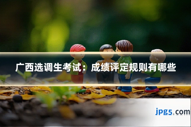 广西选调生考试:成绩评定规则有哪些