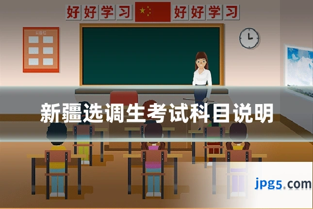 新疆选调生考试科目说明