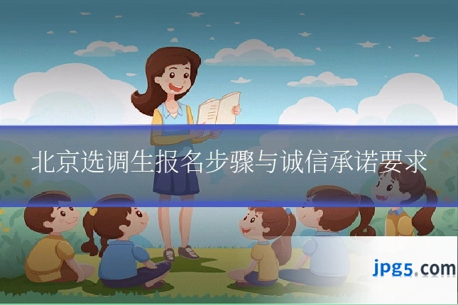北京选调生报名步骤与诚信承诺要求
