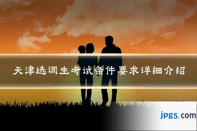 天津选调生考试条件要求详细介绍