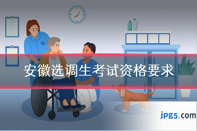 安徽选调生考试资格要求