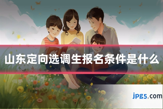 山东定向选调生报名条件是什么