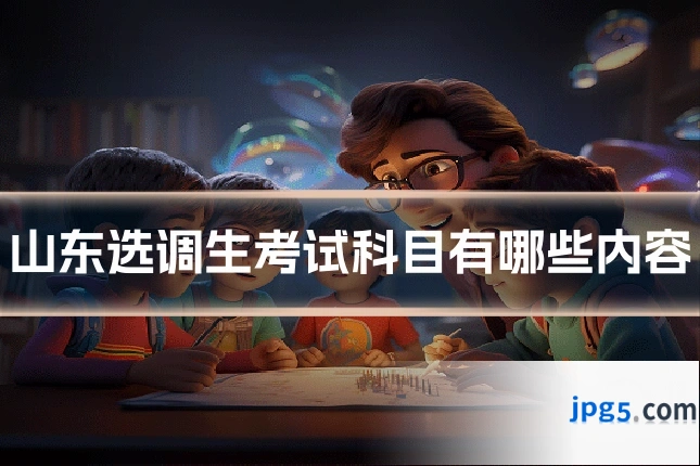 山东选调生考试科目有哪些内容