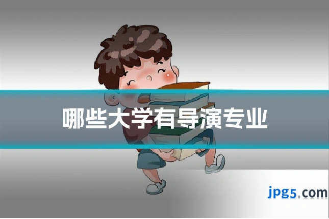 哪些大学有导演专业