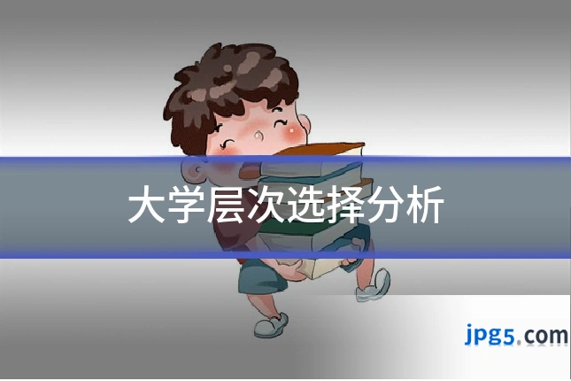 大学层次选择分析