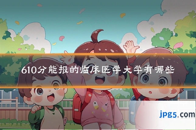 610分能报的临床医学大学有哪些