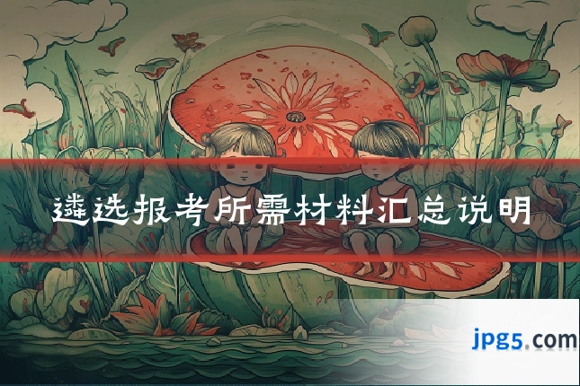 遴选报考所需材料汇总说明