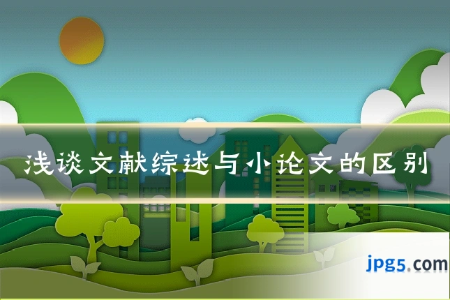 浅谈文献综述与小论文的区别
