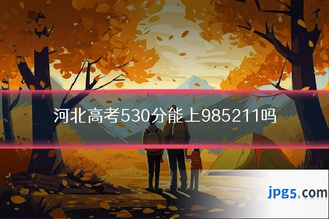 河北高考530分能上985211吗