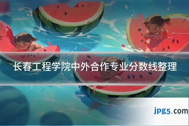 长春工程学院中外合作专业分数线整理