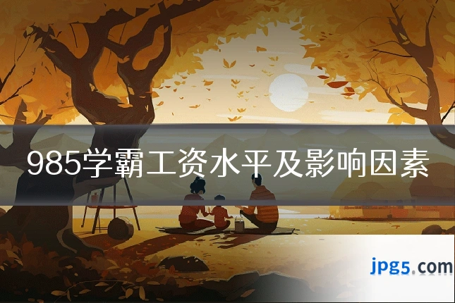 985学霸工资水平及影响因素