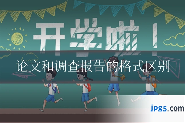 论文和调查报告的格式区别