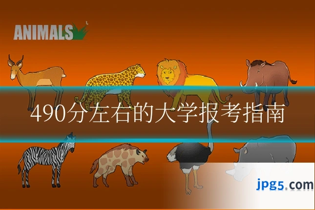 490分左右的大学报考指南