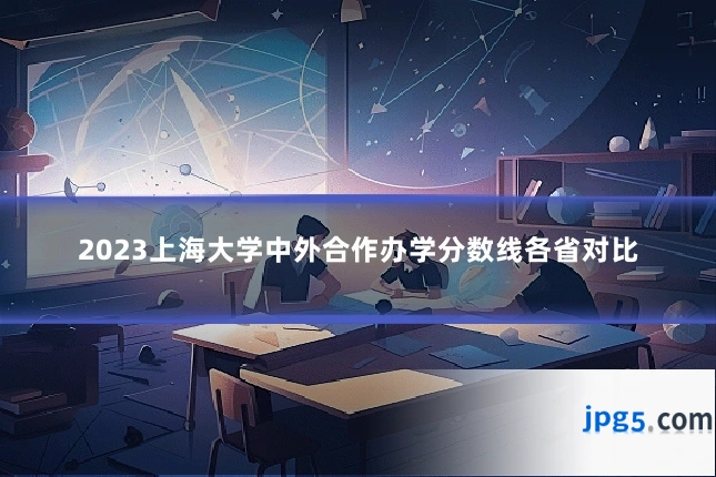 2023上海大学中外合作办学分数线各省对比