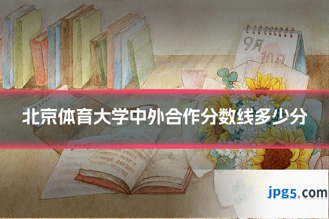 北京体育大学中外合作分数线多少分